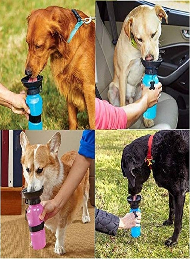 Bluwings Portable Dog Cat Travel Water Bottle with Bowl for Indoor Outdoor Places (Multicolor) - Image 4